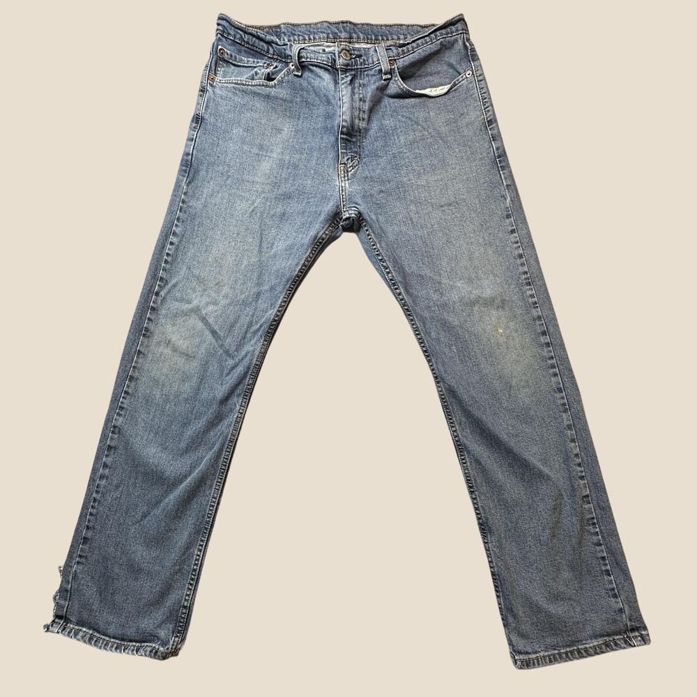 Levi's 505 Jeans Mens 32x30 Regular Fit Straight Leg Blue Medium Wash Denim